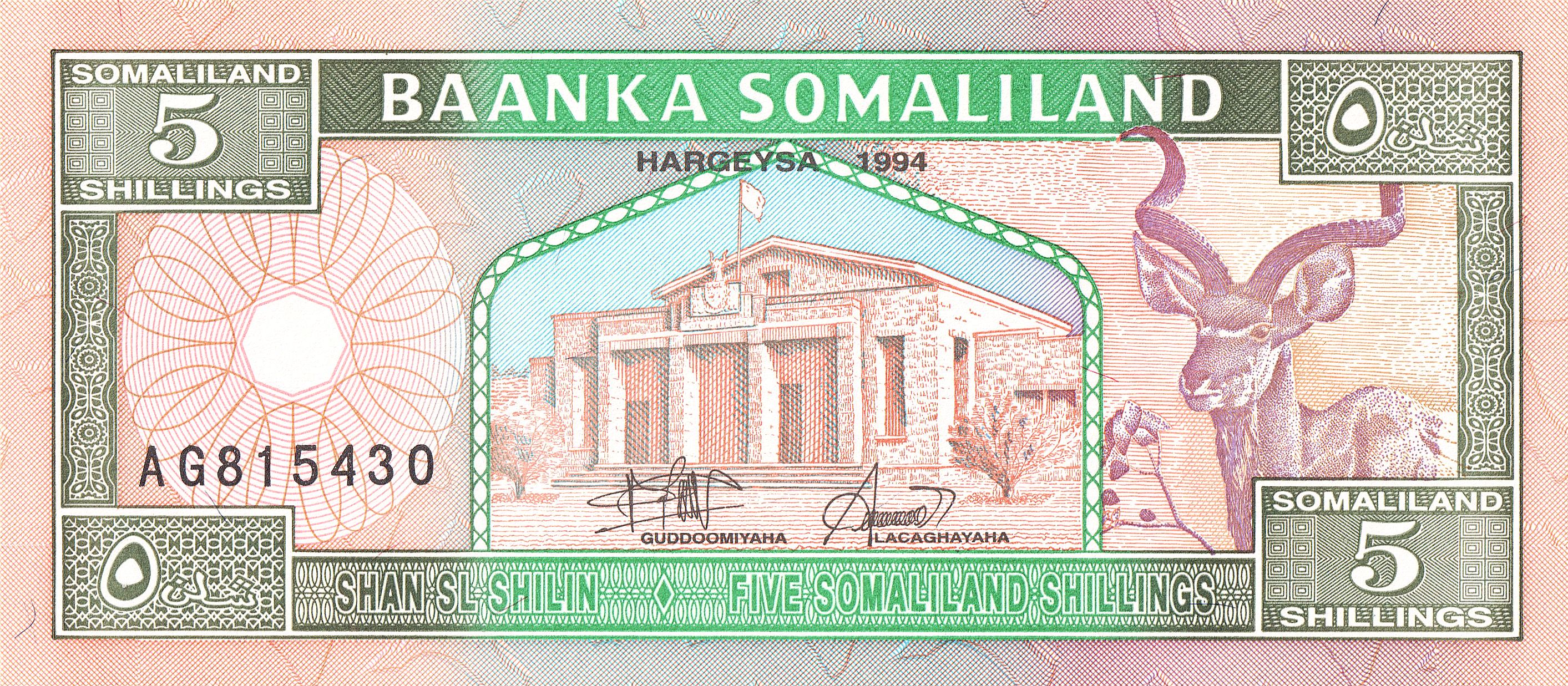 5 somaliland shillings